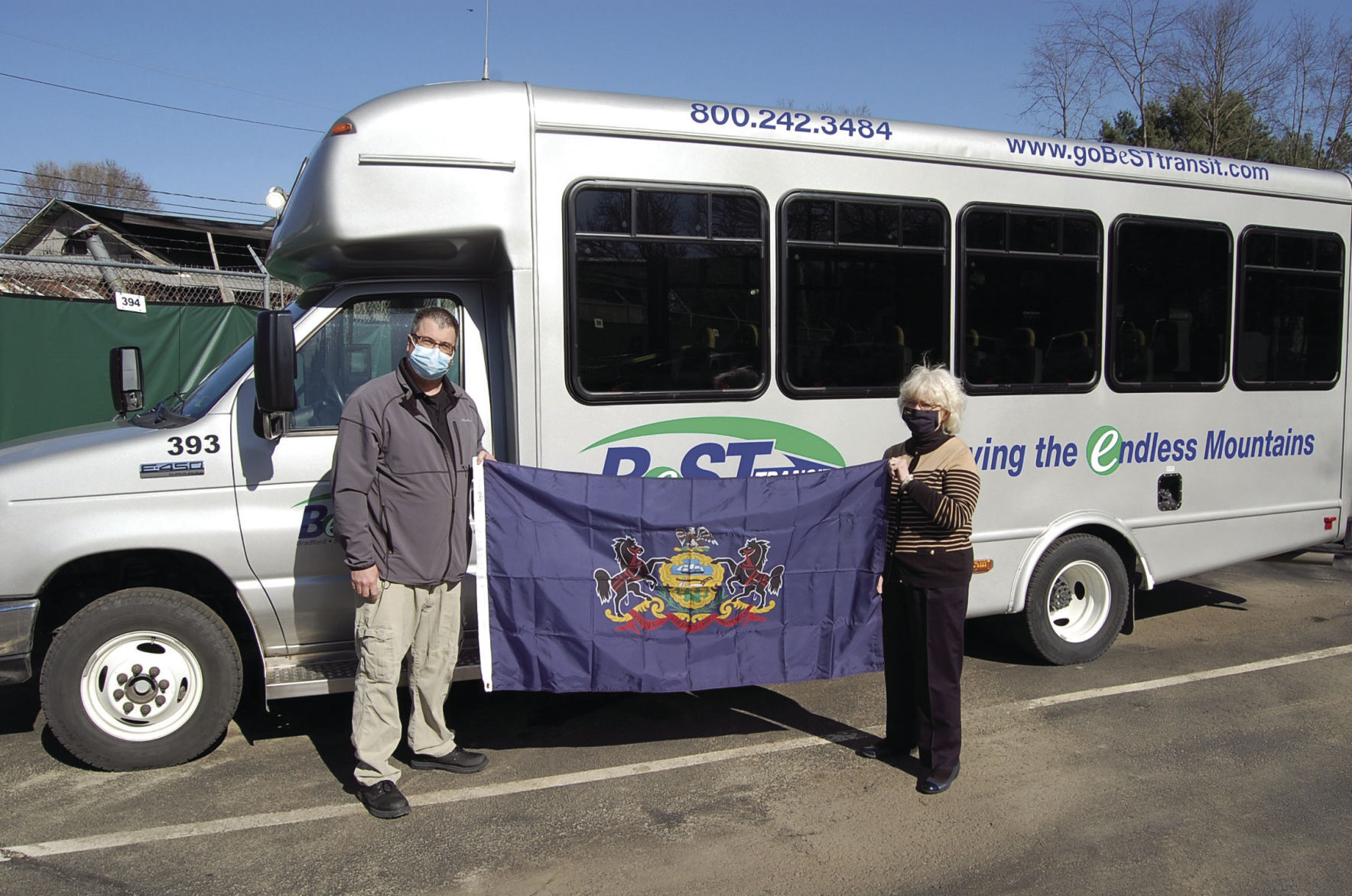 Pickett presents BeST Transit with new flag